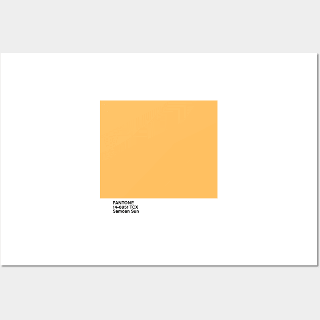 PANTONE 14-0851 TCX Samoan Sun, yellow Wall Art by princessmi-com